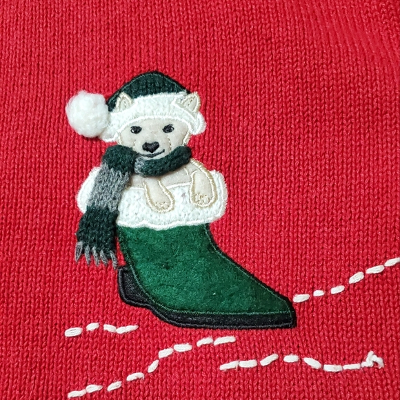 Christmas sweater. Holiday Cozy Party Sweater. Women's size XL. - Picture 5 of 12